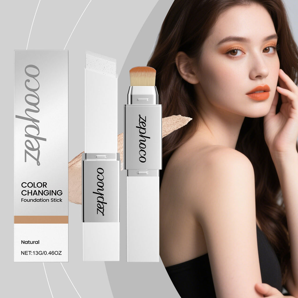 Two In One Color Changing Foundation Make-up Stick -natural Color-13g 1 Box