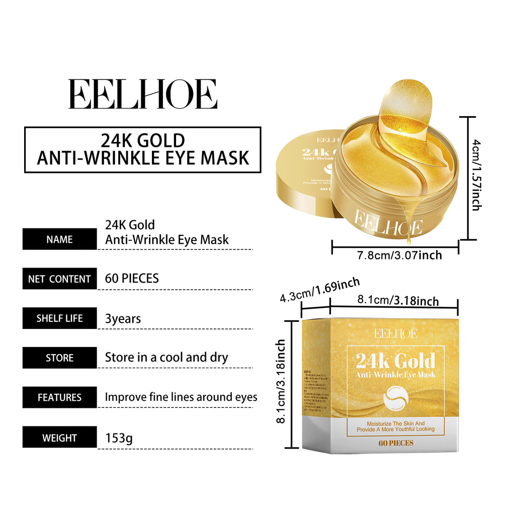 24K Golden Eye Mask 60pcs 1 Box