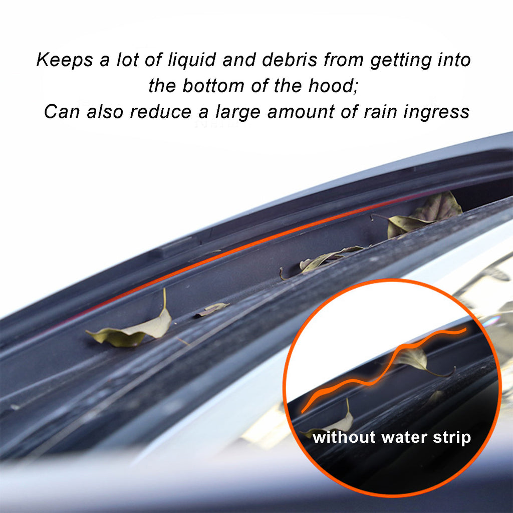 Waterproof Strip For The Front Hoodbonnet Of The Tesla Model Y 3, Front Engine Compartment