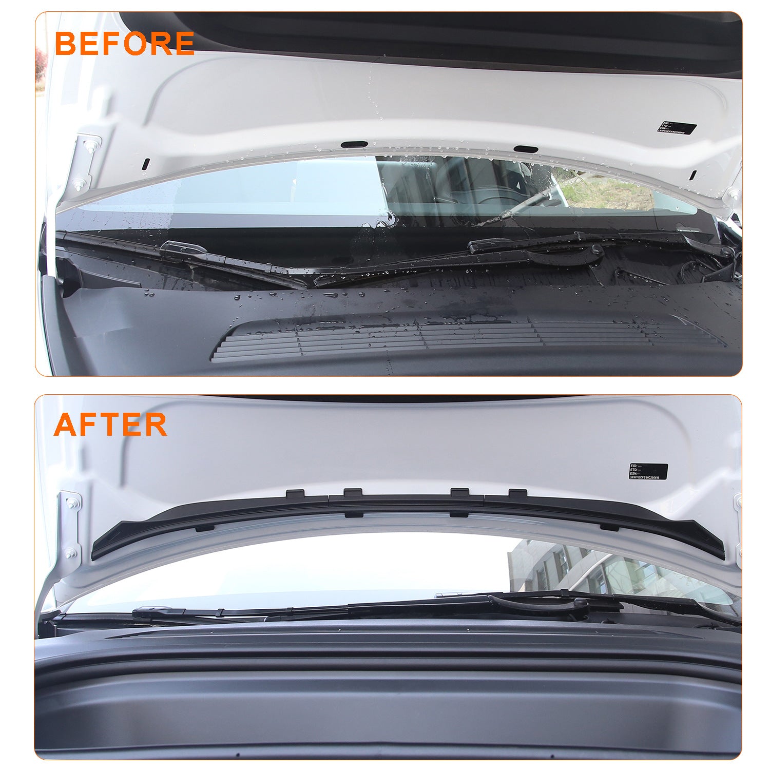 Waterproof Strip For The Front Hoodbonnet Of The Tesla Model Y 3, Front Engine Compartment