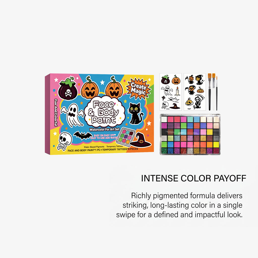 Halloween Childrens Painting Set Gentle Formula For The Body And Face Naturally Smooth With Vibrant Colors Suitable For Kids Face Painting