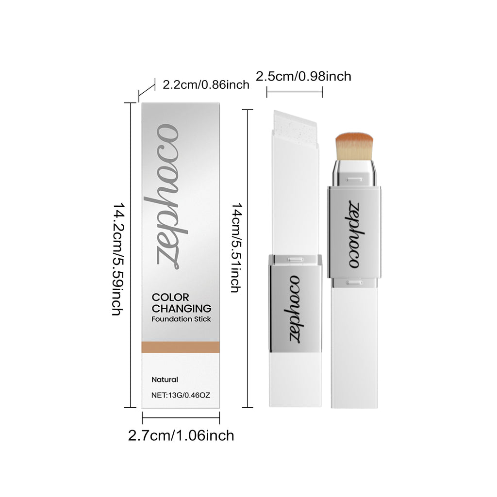 Two In One Color Changing Foundation Make-up Stick -natural Color-13g 1 Box