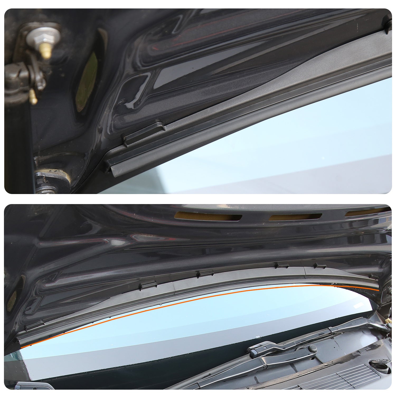 Waterproof Strip For The Front Hoodbonnet Of The Tesla Model Y 3, Front Engine Compartment