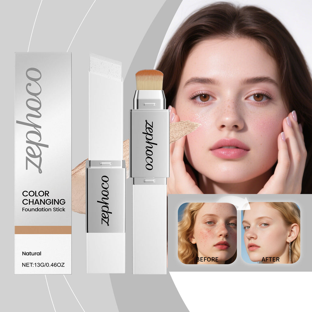 Two In One Color Changing Foundation Make-up Stick -natural Color-13g 1 Box