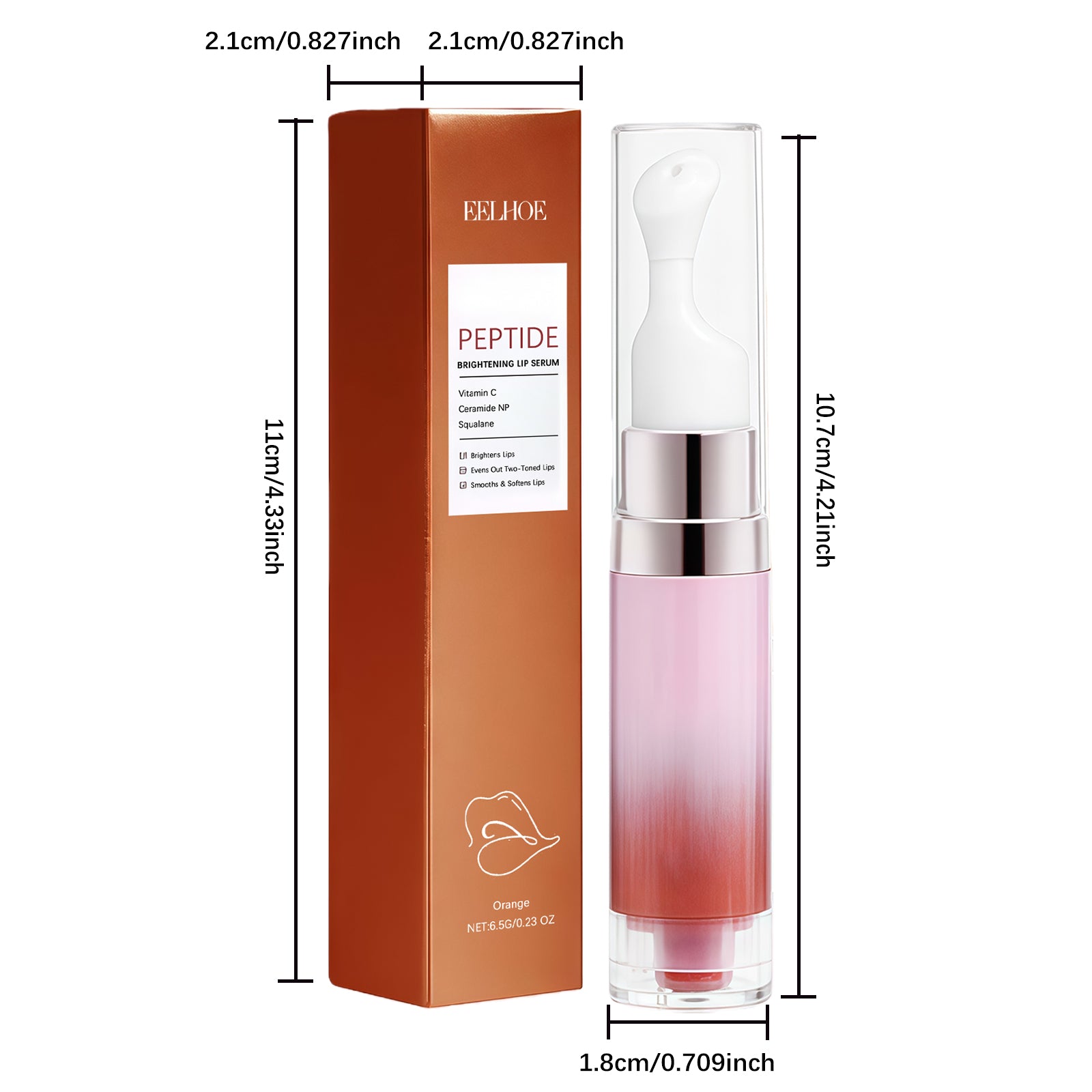 Skin Brightening Moisturizing Lip E Ssence  Orange  6.5g 1 Box
