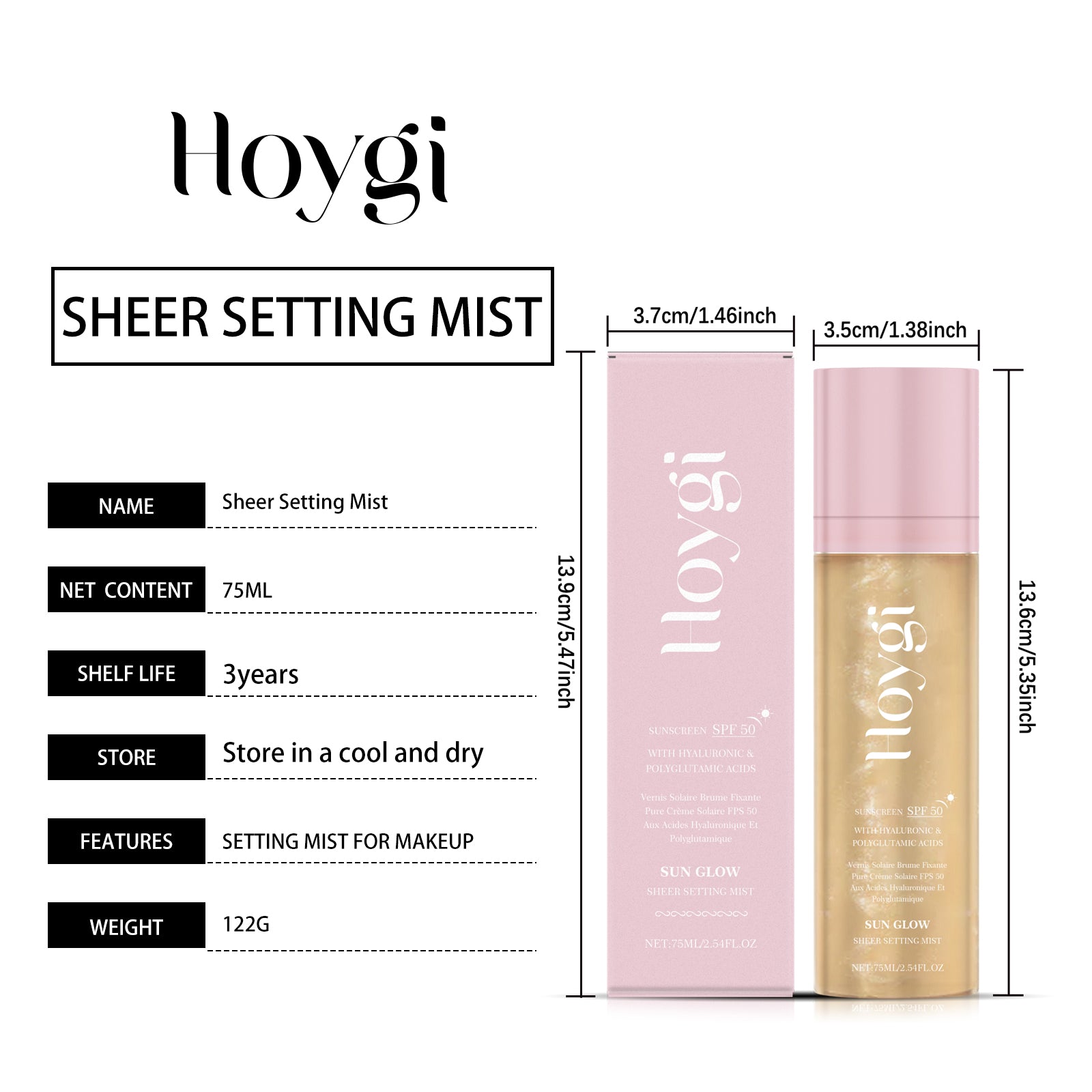 Set Up Moisturizing Sunscreen Spray 75ml 1 Box