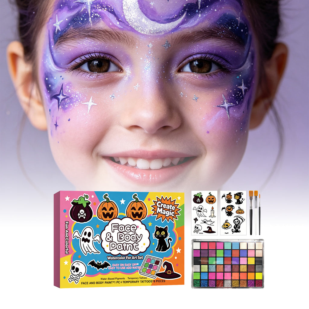 Halloween Childrens Painting Set Gentle Formula For The Body And Face Naturally Smooth With Vibrant Colors Suitable For Kids Face Painting