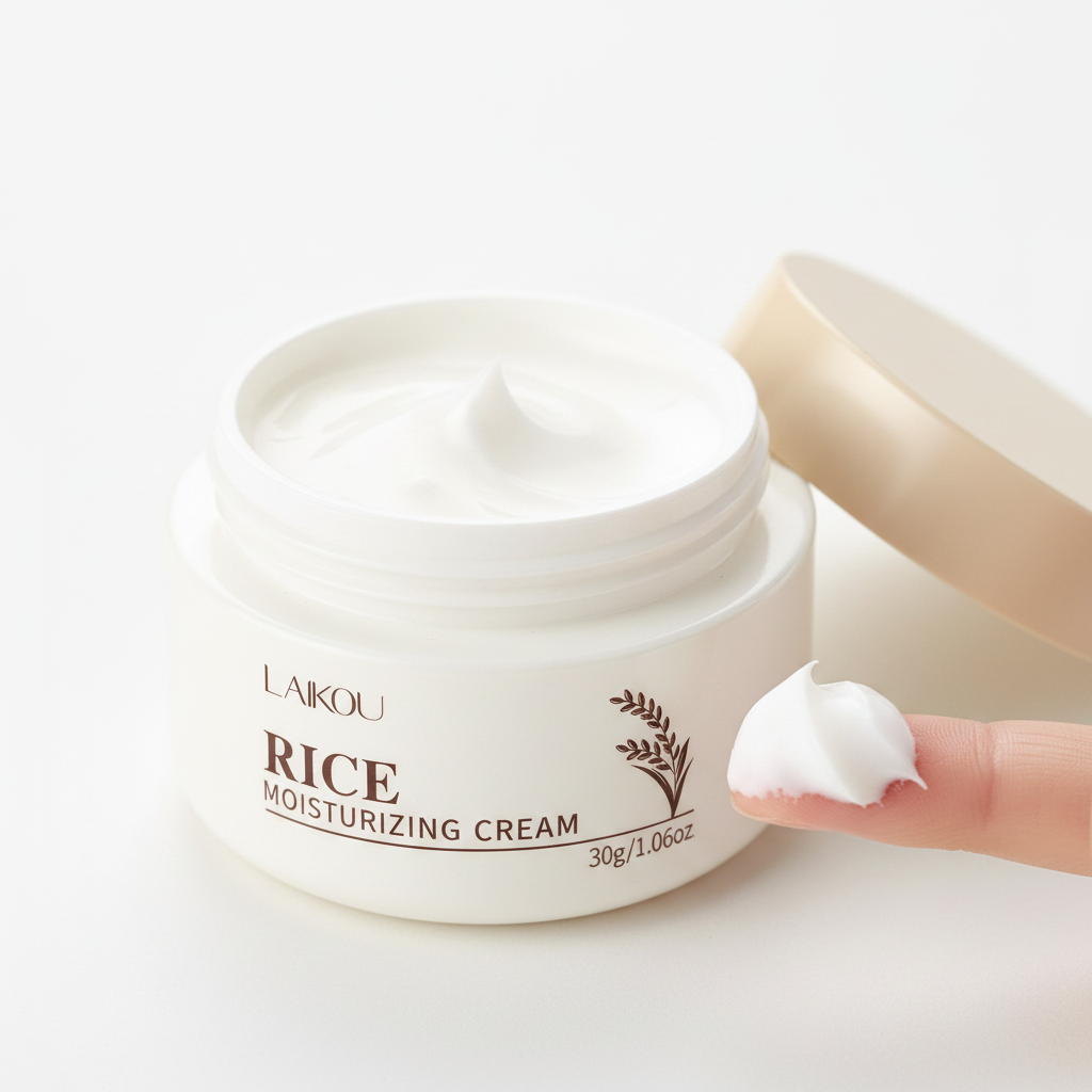 LAIKOU Rice Moisturizing Cream texture close-up