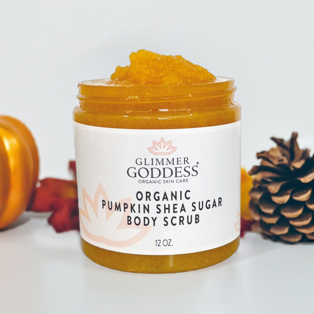 Organic Pumpkin Shea Sugar Body Scrub – Fall Scented Exfoliator